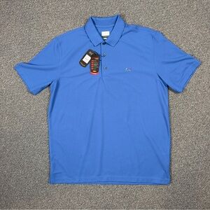 Greg Norman Men's Blue Polo Shirt